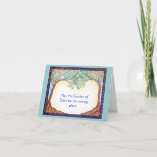 Carte de condoléance pour la femme