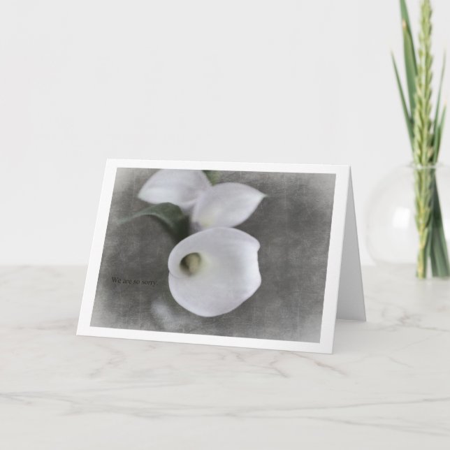 Carte de condoléances avec Callas (Devant)