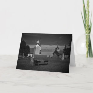 Carte de condoléances « Black & White Valley Grove