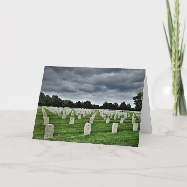 Carte de condoléances "Cimetière national de Fort  (Devant)