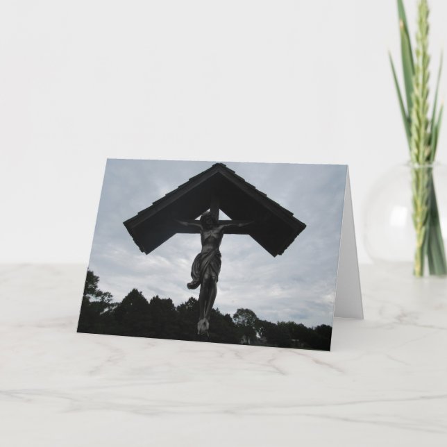 Carte de condoléances «Croix du cimetière Saint-Bo (Devant)
