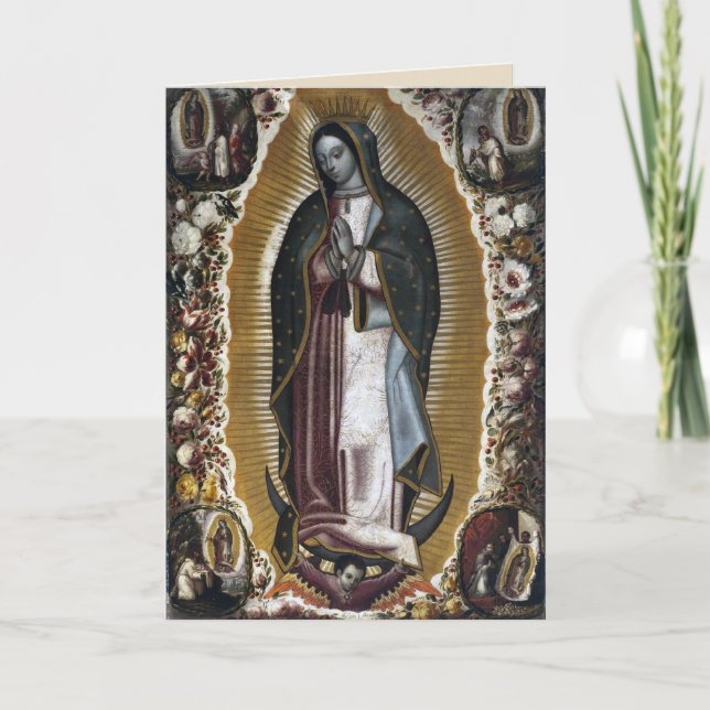 Carte de condoléances de la Vierge de Guadalupe (Devant)
