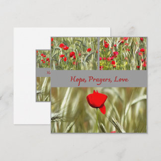 Carte de condoléances Espoir Prières Amour avec Co