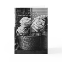 Carte de condoléances les plus sincères - Photogra