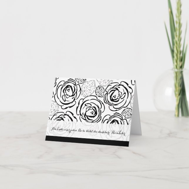 Carte de condoléances Merci (Devant)