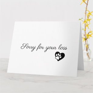 Carte de condoléances personnalisée avec photo de