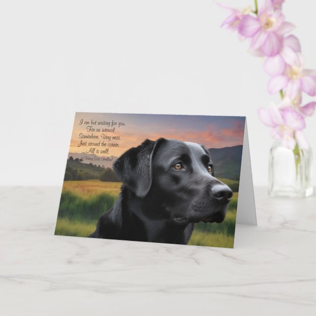 Carte de condoléances personnalisée pour la perte  (Orchidée)
