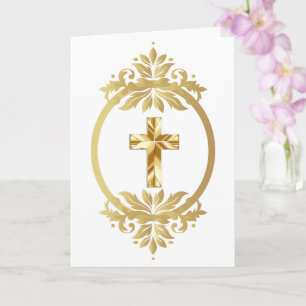 Carte de condoléances pliée
