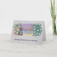 Carte de condoléances pour animal de compagnie / c