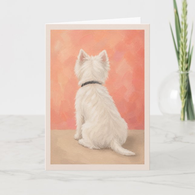 Carte de condoléances pour animal de compagnie Wes (Devant)