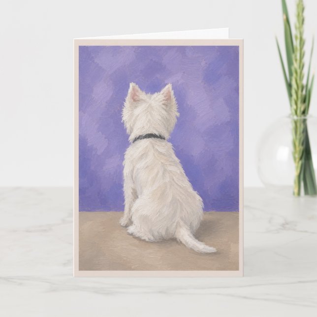 Carte de condoléances pour animal de compagnie Wes (Devant)