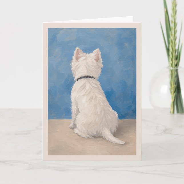 Carte de condoléances pour animal de compagnie Wes (Devant)
