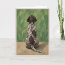 Carte de condoléances pour chien de type German Sh