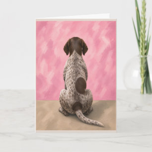 Carte de condoléances pour chien de type German Sh