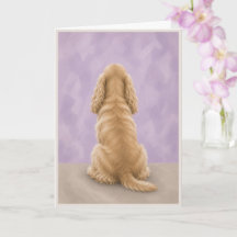 Carte de condoléances pour Cocker Spaniel au Pont