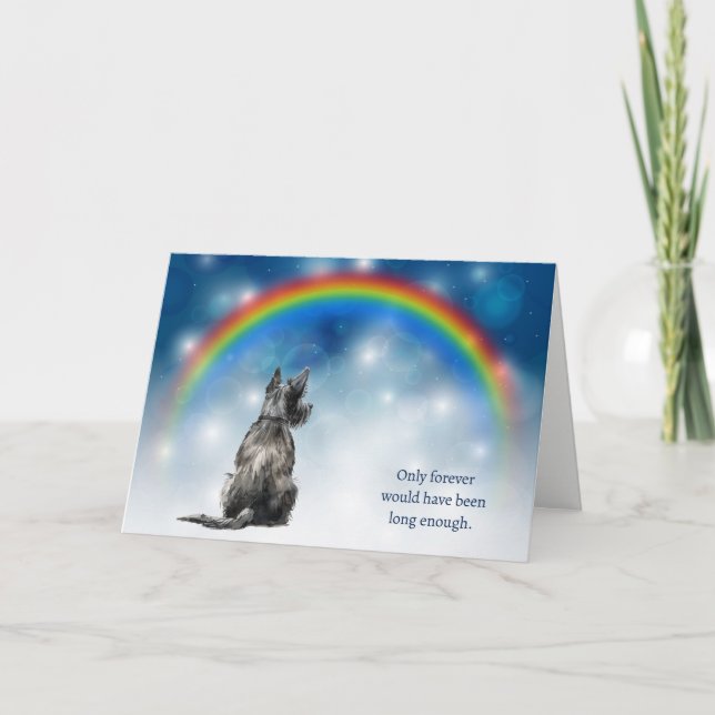 Carte de condoléances pour la perte de chien Terri (Devant)