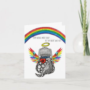 Carte de condoléances pour la perte d'un chien