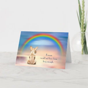 Carte de condoléances pour la perte d'un Chihuahua