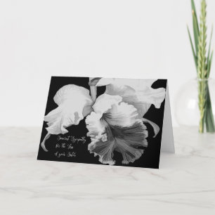 Carte de condoléances pour une sœur avec une orchi