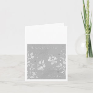 Carte de condoléances - Toutes mes condoléances po