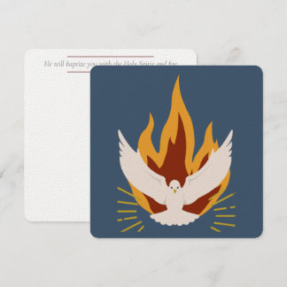 Carte de confirmation - Carré plat