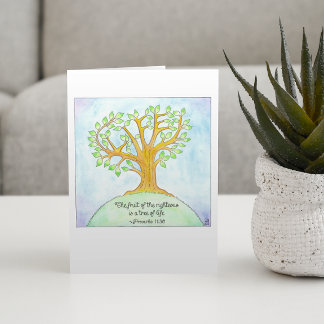Carte de confirmation de l'arbre de vie