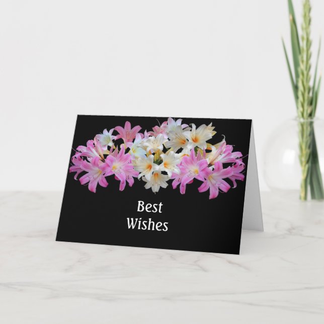 Carte de confirmation des Lys blancs roses (Devant)