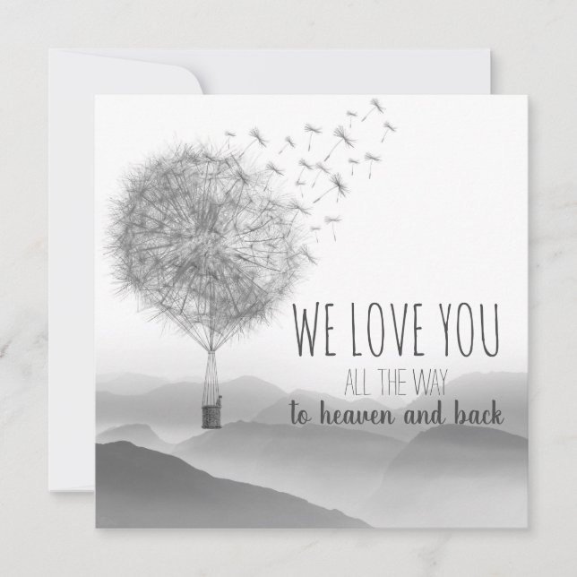 Carte de confort avec fleurs de cheval | (Devant)