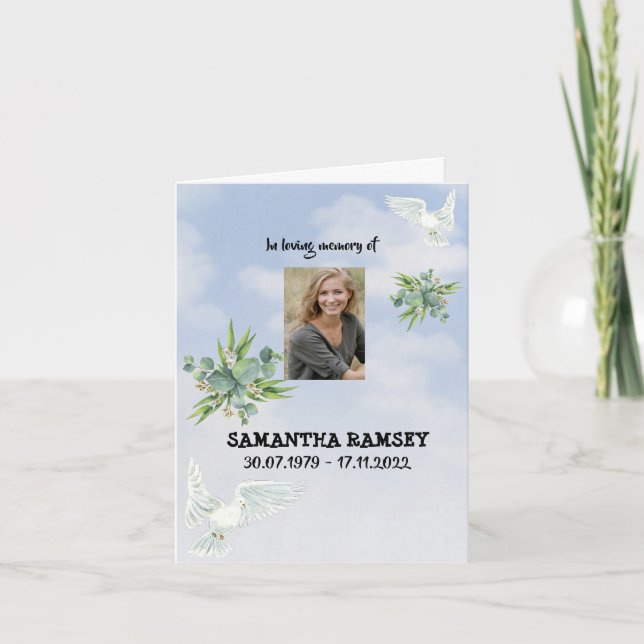 Carte de confort moderne Blue Sky (Devant)