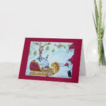 Carte de congés de récupération des rennes