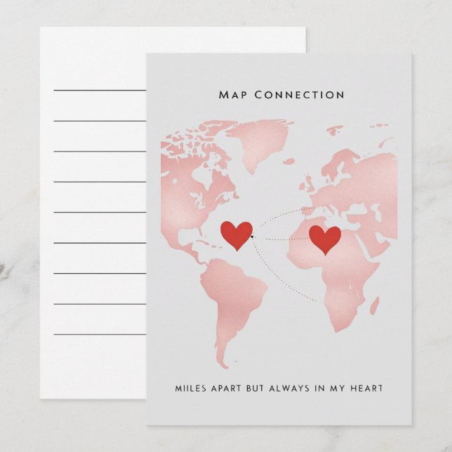 Carte de connexion sur la carte (Devant / Derrière)