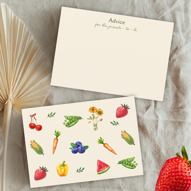 Carte de conseil Baby shower agricole (Créateur téléchargé)