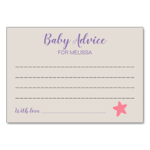 Carte de conseil Baby shower Cute Llama Pastel