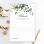 Carte de conseil écologique Eucalyptus Aquarelle<br><div class="desc">Carte conseil Eucalyptus Aquarelle verte. Personnalisez avec la mariée le nom et la date de la douche. Pour plus de personnalisation,  cliquez sur le lien "customiser plus loin". Si vous avez besoin d'aide,  contactez-moi s'il vous plaît.</div>