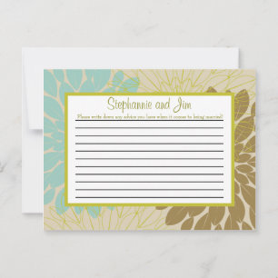 Carte de conseil écrit Floral Burst