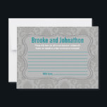 Carte de conseil écrit Lace Damas Gris Moderne Imp<br><div class="desc">Ces adorables cartes de conseil écrites sont un complément parfait à tout baby shower ou fête d'anniversaire. Il vous suffit de remettre ces cartes à vos invités, ainsi que des stylos Sharpie à pointe fine. Vos invités peuvent alors noter tous les conseils qu'ils ont pour la nouvelle maman d'être ou...</div>