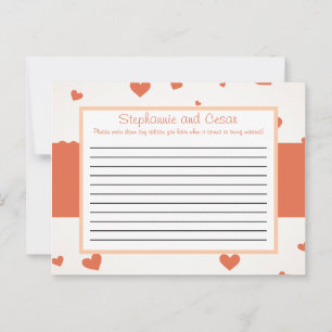 Carte de conseil écrit Pingouin Amour / Coeurs Pêc