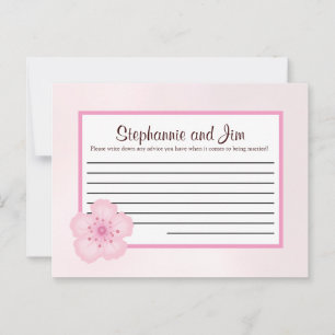 Carte de conseil écrite Pink Cherry Blossom