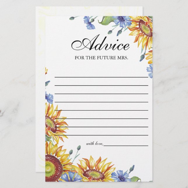 Carte de conseil en aquarelle Ukraine (Devant / Derrière)