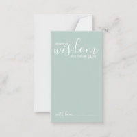 Carte de conseil et de souhaits Mariage de script