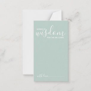 Carte de conseil et de souhaits Mariage de script