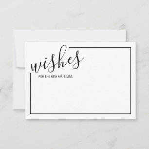 Carte de conseil et de souhaits Mariage de script