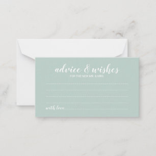 Carte de conseil et de souhaits Mariage de script