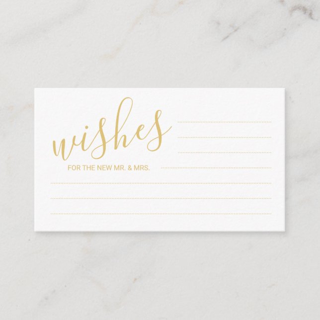 Carte de conseil et de souhaits pour Mariage d'or  (Devant)
