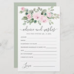 Carte de conseil et de souhaits rose Rose Floral<br><div class="desc">Une belle bordure rose rose rose rose vient compléter cette carte Conseil et Voeux. Si vous avez besoin d'autres produits correspondants s'il vous plaît m'envoyer un message.</div>