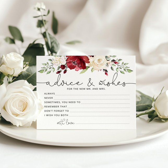 Carte de conseil et de voeux pour la mariée de Bou (Créateur téléchargé)