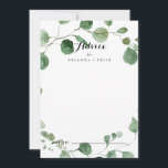 Carte de conseil Eucalyptus Mariage Calligraphie m<br><div class="desc">Cette carte de conseil mariage de calligraphie moderne est parfaite pour un mariage simple. L'aménagement comprend des branches et des feuilles d'eucalyptus botaniques élégants dessinés à la main dans des aquarelles. Ces cartes sont parfaites pour un mariage, une douche nuptiale, un baby shower, une fête de remise de diplômes et...</div>