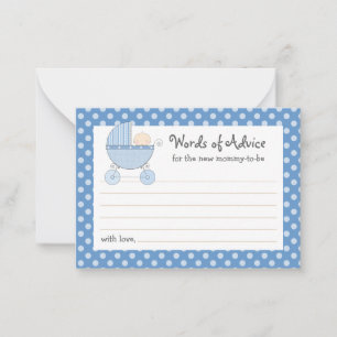 Carte de conseil maman transport Baby shower Ros