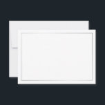 Carte de conseil Mariage en argent vierge<br><div class="desc">Ajoutez une touche personnelle à votre mariage avec un élégant conseil de mariage et une carte de voeux. Cette carte de conseil comporte un espace blanc avec bordure en argent. Parfait pour mariage, baby shower, fête d'anniversaire, douche nuptiale, fête de bachelorette et toutes les occasions spéciales. Veuillez noter : Les...</div>