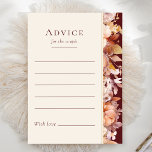 Carte de conseil Mariage Floral Bourgogne d'automn<br><div class="desc">Cette carte-conseil mariage fleurie bordeaux d'automne est un ensemble rêveur qui incarne l'essence du charme vintage et de l'élégance moderne. Avec des fleurs d'automne et des feuilles aux couleurs d'automne, accentués de bordures géométriques dorées, notre design offre une esthétique simple mais captivante, parfaite pour vos fêtes d'été ou d'automne. Contre...</div>